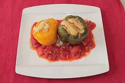 Gefüllte Paprika mit Bulgur 18