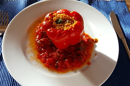 Gefüllte Paprika mit Bulgur 11