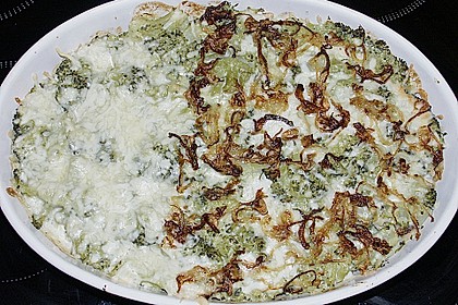 Nudelauflauf mit Blumenkohl und Brokkoli