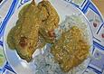 H&auml;hnchenbrust mit Currysauce