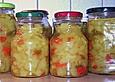 Zucchini - Salat , eingemacht