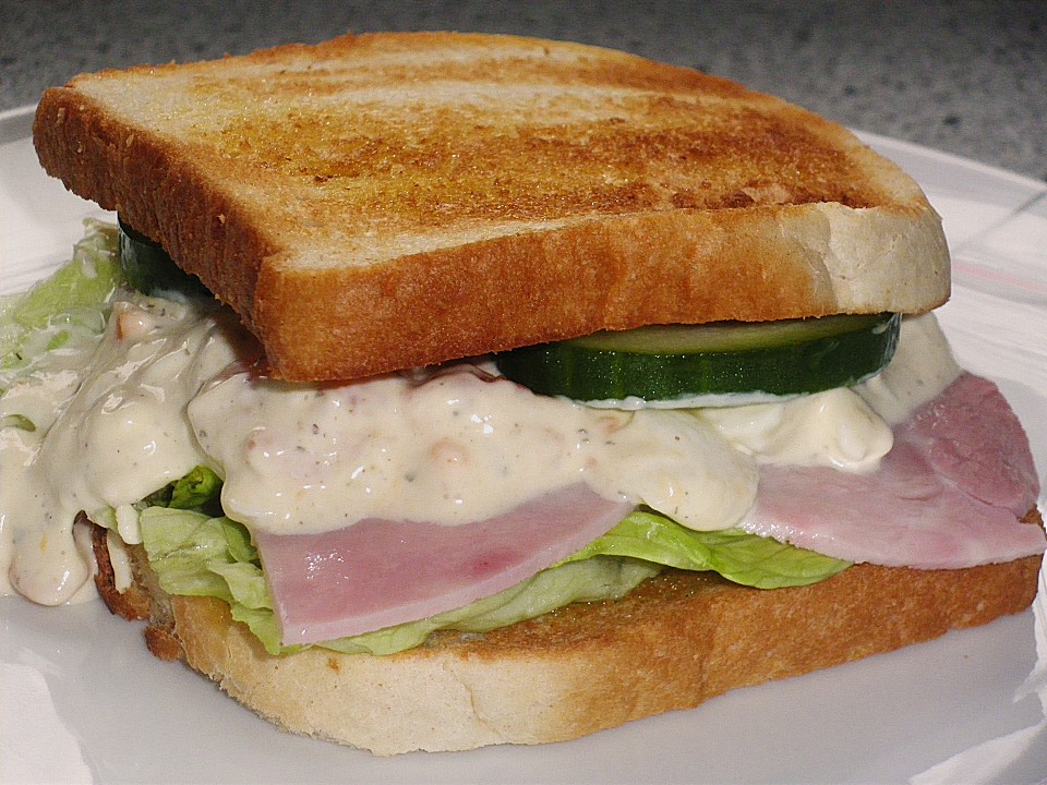 Dreadys Schinken - Sandwich mit Eiercreme (Rezept mit Bild) | Chefkoch.de