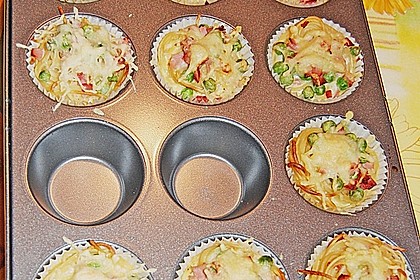 Spaghetti - Muffins mit Kr&auml;uterquark 13