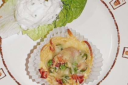 Spaghetti - Muffins mit Kr&auml;uterquark 14