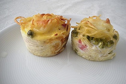 Spaghetti - Muffins mit Kr&auml;uterquark 15