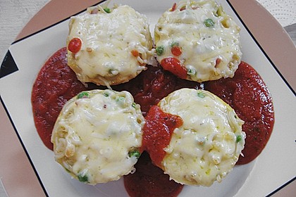 Spaghetti - Muffins mit Kr&auml;uterquark 20