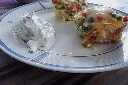 Spaghetti - Muffins mit Kr&auml;uterquark 22