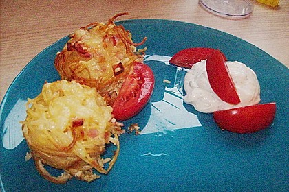 Spaghetti - Muffins mit Kr&auml;uterquark 23