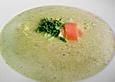 Cremige Wirsingsuppe mit R&auml;ucherlachs