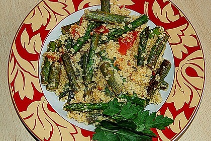 Gr&uuml;ner Spargel mit Spaghetti 1