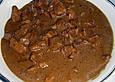 Schmausimausi&acute;s Schweinepfeffer mit Gem&uuml;sekl&ouml;&szlig;en