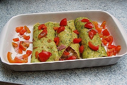 B&auml;rlauch - Pfannkuchen mit Spargel - Schinkenf&uuml;llung 5