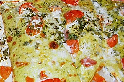 B&auml;rlauch - Pfannkuchen mit Spargel - Schinkenf&uuml;llung 7