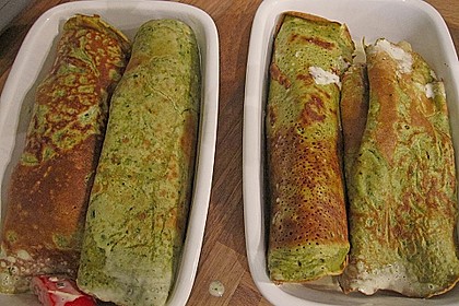 B&auml;rlauch - Pfannkuchen mit Spargel - Schinkenf&uuml;llung 18