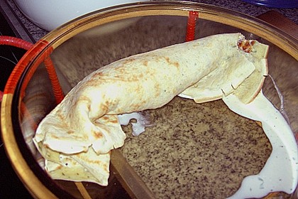 B&auml;rlauch - Pfannkuchen mit Spargel - Schinkenf&uuml;llung 1