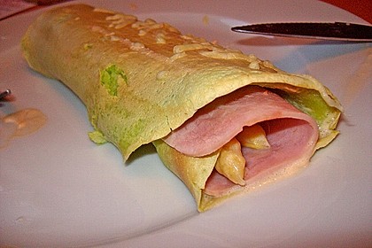 B&auml;rlauch - Pfannkuchen mit Spargel - Schinkenf&uuml;llung 23