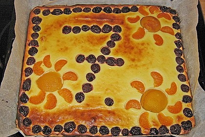 Saftiger K&auml;sekuchen mit Fr&uuml;chten 7