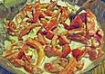 Tomatensalat mit cremiger Gorgonzolasauce