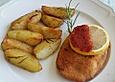 Cordon bleu, gef&uuml;llt mit Parmaschinken und Gorgonzola