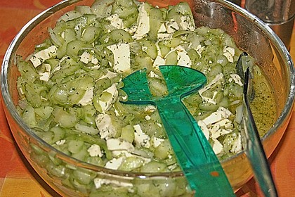 Gurkensalat mit Mozzarella 1