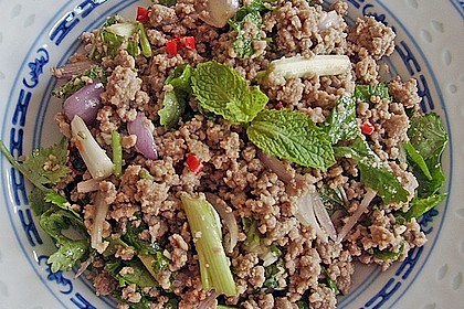 Thailändischer Schweinehackfleischsalat 1