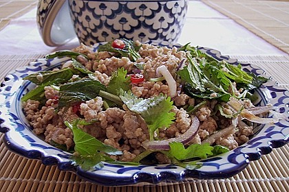 Thailändischer Schweinehackfleischsalat 2
