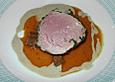 Kalbsfilet auf Kalbsb&auml;ckchenragout mit Morchelrahm