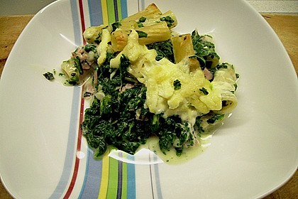 Tortiglioni Prosciutto e Spinaci al forno 8