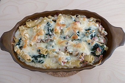 Tortiglioni Prosciutto e Spinaci al forno 12