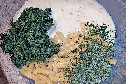 Tortiglioni Prosciutto e Spinaci al forno 1