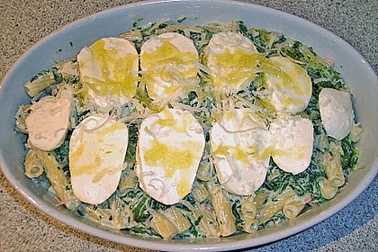 Tortiglioni Prosciutto e Spinaci al forno 3