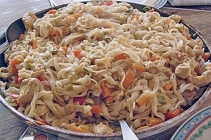 Gebratene Nudeln mit Kokosmilch 4