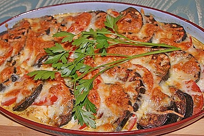 Auberginen - Schafsk&auml;se - Auflauf 3