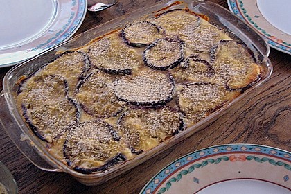 Auberginen - Schafsk&auml;se - Auflauf