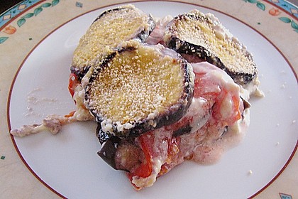 Auberginen - Schafsk&auml;se - Auflauf 1