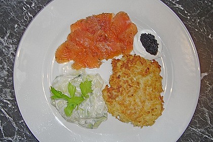 Gebeizter Saibling auf Kartoffel - Rösti 5