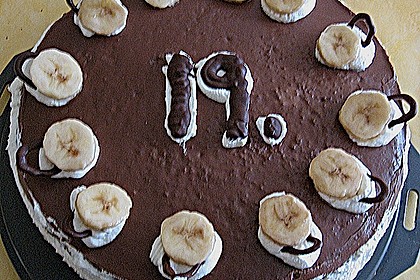 Bananen - Sahne - Schoko - Torte