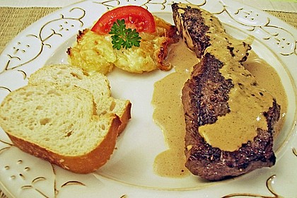 Rindersteaks mit buntem Pfeffer und Cognac - Sahne - Sauce 9