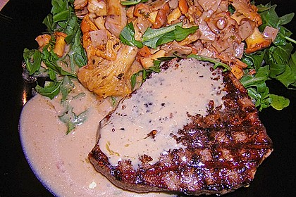Rindersteaks mit buntem Pfeffer und Cognac - Sahne - Sauce 4