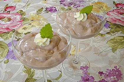 Rotweinmousse mit wei&szlig;er Schokolade 1