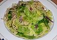 Fettuccine auf mediterranem Wirsing