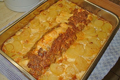 Gef&uuml;llter Hackbraten mit K&auml;se 13