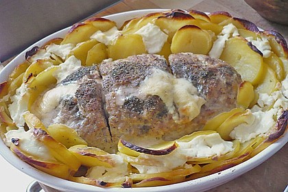 Gef&uuml;llter Hackbraten mit K&auml;se 18