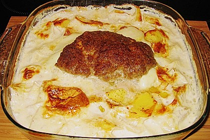 Gef&uuml;llter Hackbraten mit K&auml;se 7
