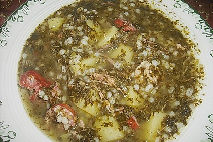 Gr&uuml;nkohl - Suppe 2
