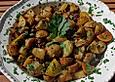 Salat mit gebratenen Kartoffeln
