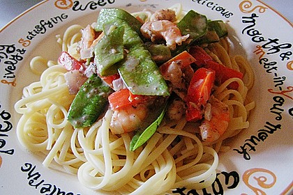 Tortellini & Scampi in Thunfischso&szlig;e 5