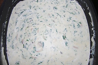 Penne in Spinat - Gorgonzola - Sauce 1