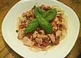 Spaghetti mit Tomaten - Thunfisch - Sauce