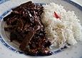 s&uuml;&szlig; - scharfes Rindfleisch mit Tongku - Pilzen